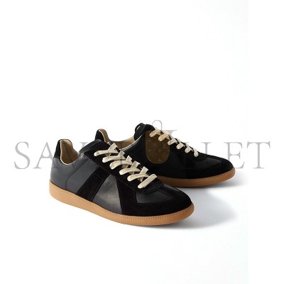 MAISON MARGIELA REPLICA LEATHER AND SUEDE SNEAKERS S57WS0236P1895
